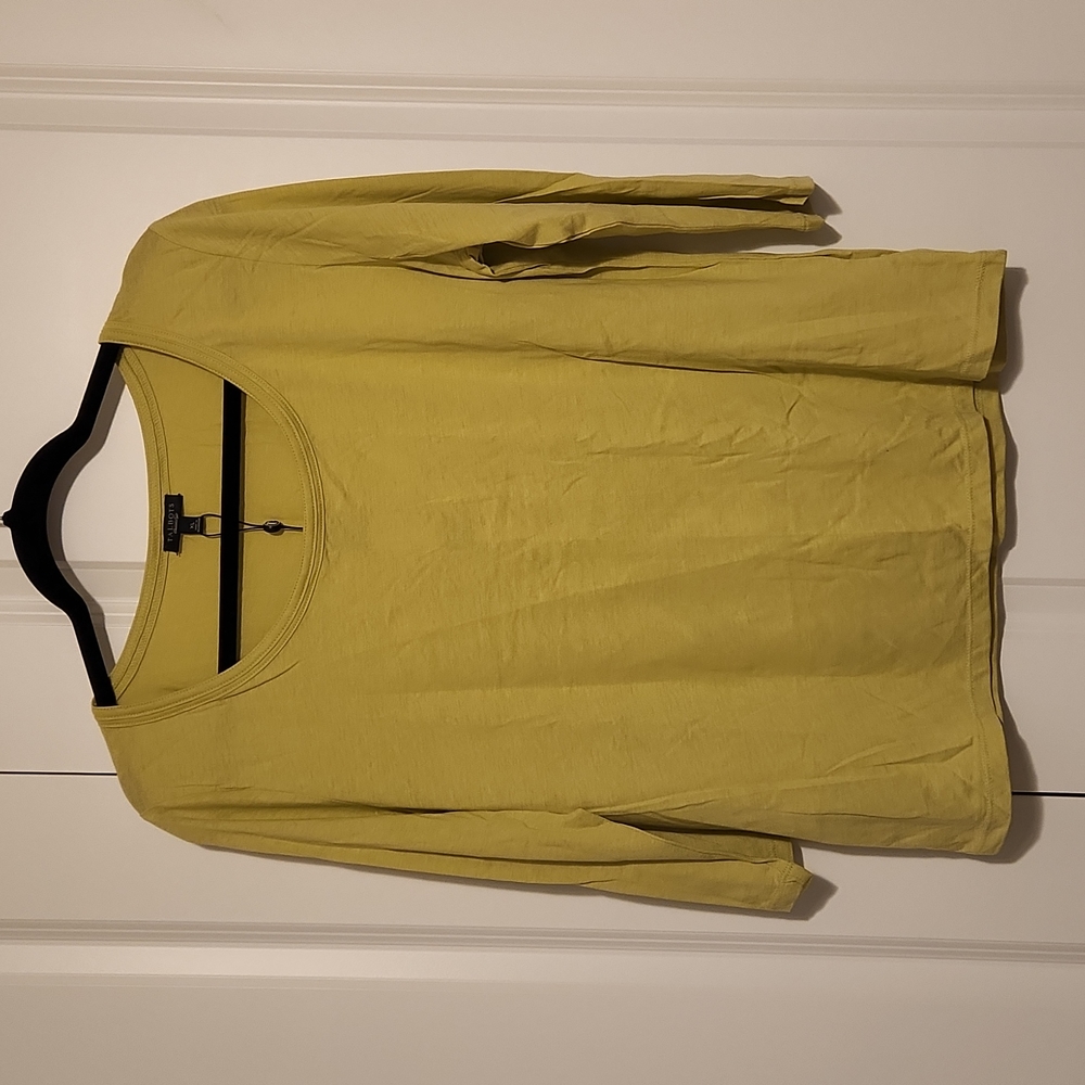 Talbots Scoop Neck Green XL 3/4 sleeve shirt